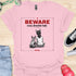 Beware crazy frenchie lady - V2 - Sit Cute Halloween T-Shirt